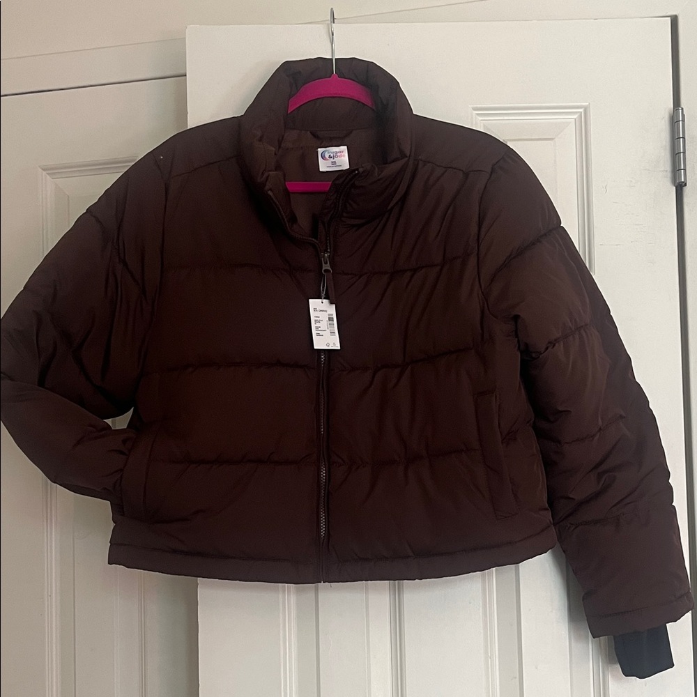 Sugar & Jade Kids Brown Puffer Jacket